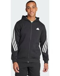 adidas - Future Icons 3-Stripes Full Zip Hoodie - Lyst