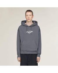 adidas - Y-3 French Terry Liquid Logo Hoodie - Lyst