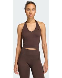 adidas - Workout Essentials Knit Halterneck T-Shirt - Lyst