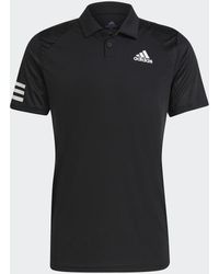 adidas - Tennis Club 3-Streifen Poloshirt - Lyst
