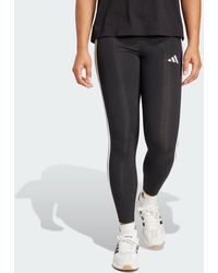 adidas - Essentials 3-Stripes Cotton Leggings - Lyst