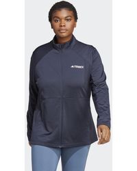 adidas - Terrex Multi Full-zip Fleece Jacket (plus Size) - Lyst