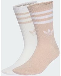 adidas Originals - 3-Stripes Glitter Crew Socks 2 Pairs - Lyst