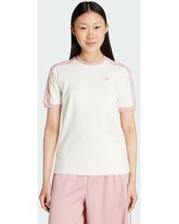 adidas - T-Shirt Originals Con Volant A 3 Strisce - Lyst
