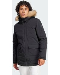 adidas - Hooded Fur Parka - Lyst