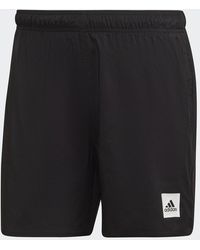 adidas - Short Length Solid Swim Shorts - Lyst