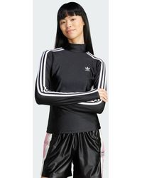 adidas - Camiseta Manga Larga Adicolor Turtleneck 3 Bandas - Lyst