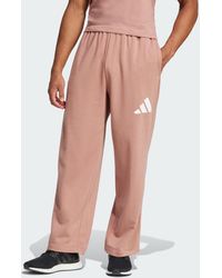 adidas - Essentials Wide Leg 3 Bar Logo Joggers - Lyst