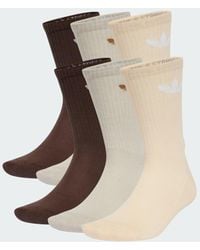 adidas - Trefoil Cushion Crew Socks 6 Pairs - Lyst