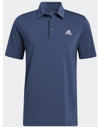 adidas Synthetik Textured Stripe Poloshirt in Grau für Herren Herren Bekleidung T-Shirts Poloshirts 