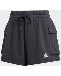 adidas - Essentials Small Logo French Terry Cargo Shorts - Lyst