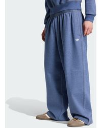 adidas - Trefoil Essentials Melange Baggy Open Hem Joggers - Lyst