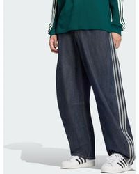 adidas - Winter Club Barrel Leg Denim Jeans - Lyst