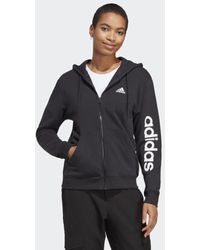 adidas - Essentials Linear Full-zip French Terry Hoodie - Lyst