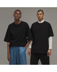 adidas - Y-3 Crepe Jersey Short Sleeve T-Shirt - Lyst