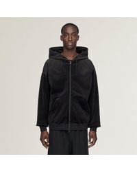 adidas - Y-3 Velvet Corduroy Zip Hoodie - Lyst