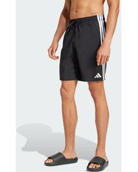 adidas - Pantaloncini Da Bagno A 3 Strisce Da 8 Pollici - Lyst