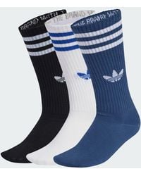 adidas Originals - 3-Stripes High Crew Socks 3 Pairs - Lyst