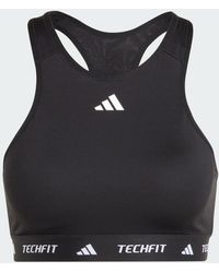 adidas - Techfit Medium-Support High-Neck Bra - Lyst