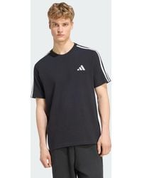 adidas - Essentials 3-Stripes Single Jersey Left Chest Branded T-Shirt - Lyst