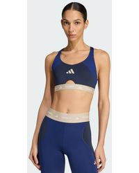 adidas - Techfit Workout Color Block Medium Support Bra - Lyst