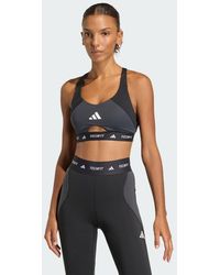 adidas - Techfit Workout Color Block Medium Support Bra - Lyst