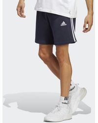 adidas - Essentials French Terry 3-Stripes Pantaloncini Corti - Lyst