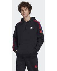 adidas Adicolor 3d Trefoil 3-stripes Hoodie - Zwart