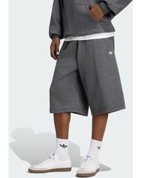 adidas - Trefoil Essentials Melange 14 Inch French Terry Shorts - Lyst