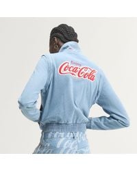adidas - X Coca-Cola Firebird Reg Denim Track Top - Lyst