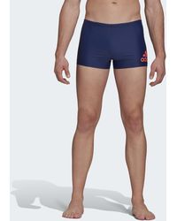 adidas Badge Fitness Boxer-Badehose - Blau