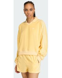 adidas - Terry Towel V Neck Long Sleeves Polo Shirt - Lyst
