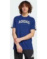 adidas - Codes Collegiate Linear Graphic Tee - Lyst