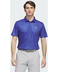 adidas - Performance Print Polo Shirt - Lyst