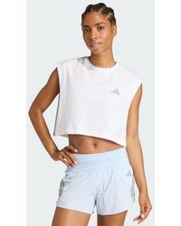 adidas - Adi365 Running Essentials Crop T-Shirt - Lyst