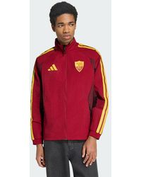 adidas - As Roma Home Anthem Jacket - Lyst