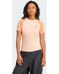 adidas Originals - Camiseta Adicolor Raglan Slim 3 Bandas - Lyst