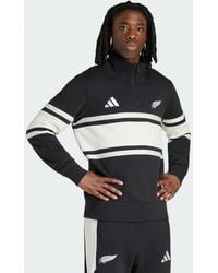 adidas - New Zealand Rugby Leisurewear Quarter Zip Sweatshirt - Lyst