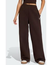 adidas - Pantaloni Essentials Wide Leg Fleece - Lyst