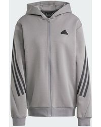 adidas - Future Icons 3-Stripes Full Zip Hoodie - Lyst