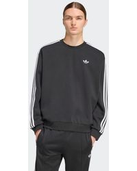 adidas - Adicolor 3-Stripes Oversized Crewneck - Lyst