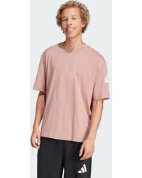 adidas - T-Shirt Essentials Loose Fit 3 Bar Logo - Lyst