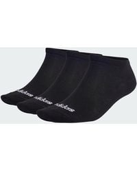 adidas - Thin Linear Low-cut Socks 3 Pairs - Lyst