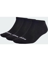 adidas - Thin Linear Low-cut Socks 3 Pairs - Lyst