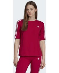 adidas 3-Streifen T-Shirt - Rot