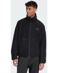 adidas - City Tech High Pile Fleece Full-Zip Jacket - Lyst