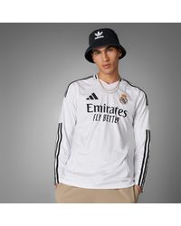 adidas - Real Madrid 24/25 Long Sleeve Home Jersey - Lyst