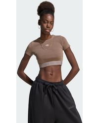 adidas - Essentials Rib T-Shirt Washed - Lyst