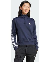 adidas - Iconic Wrapping 3-Streifen Snap Track Top - Lyst