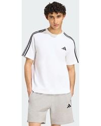 adidas - Essentials 3-Stripes Single Jersey Left Chest Branded T-Shirt - Lyst